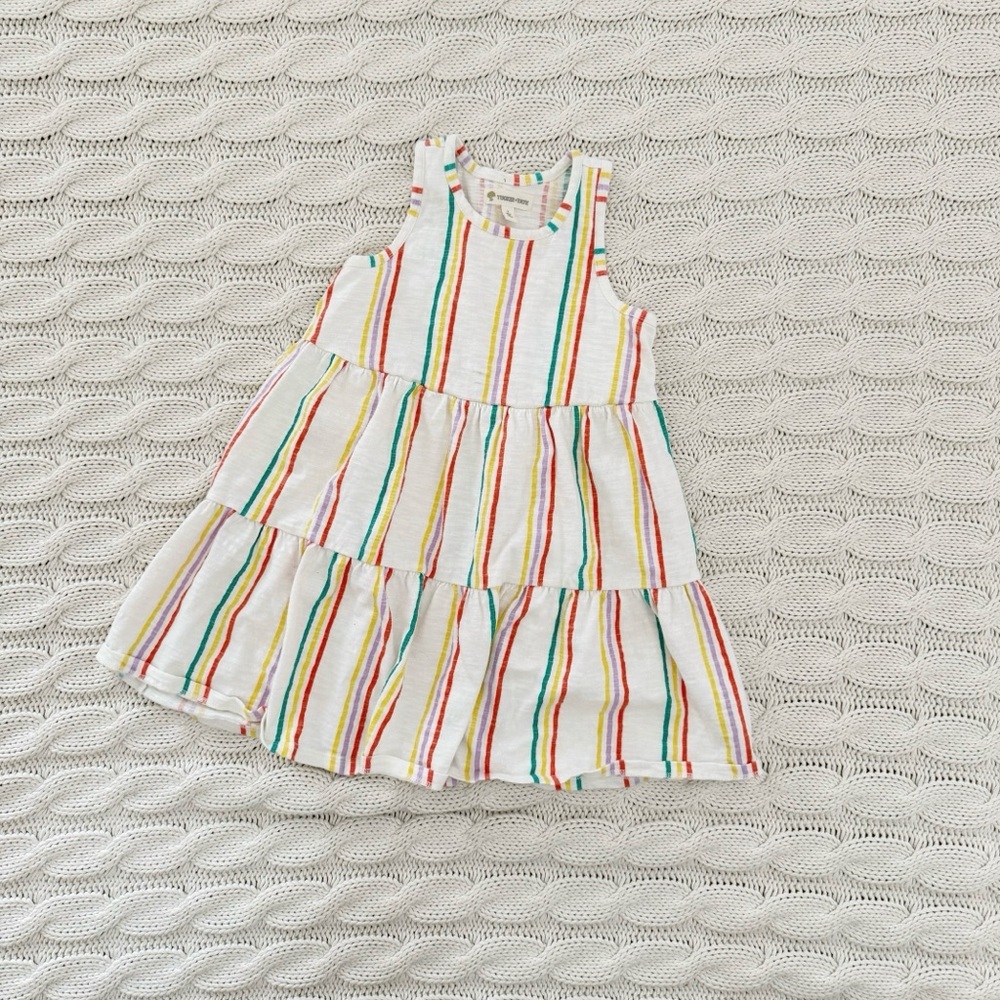 Tucker + Tate Girls Multicolor Striped Dress